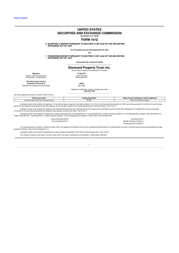 Thumbnail Starwood Property Trust 10-Q Quarterly Report FY2023 