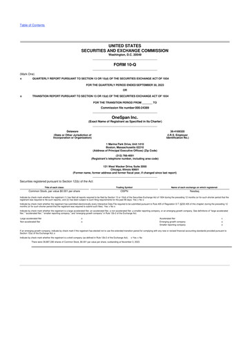 Vorschaubild OneSpan 10-Q Quartalsbericht 2023 