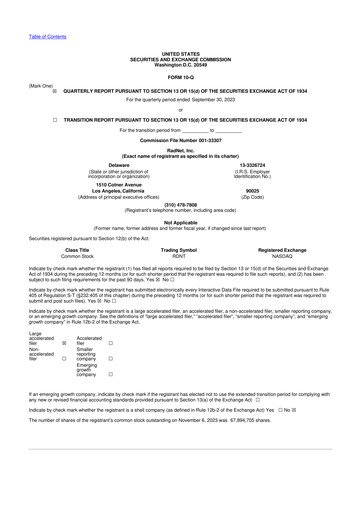 Thumbnail RadNet 10-Q Quarterly Report FY2023 