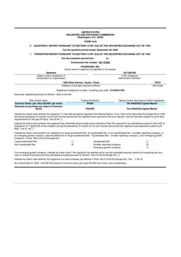 Thumbnail Phunware 10-Q Quarterly Report FY2023 