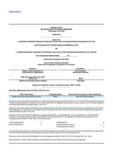 Vorschaubild Spruce Power 10-Q Quartalsbericht 2023 