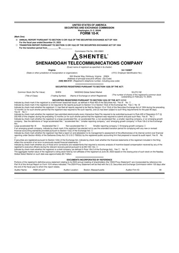 Thumbnail Shentel 10-K Annual Report 2023