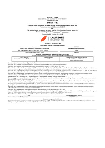 Thumbnail Laureate Education
 10-K Annual Report 2023