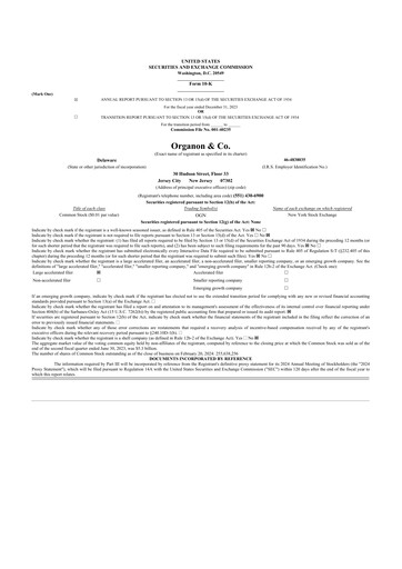 Thumbnail Organon 10-K Annual Report 2023