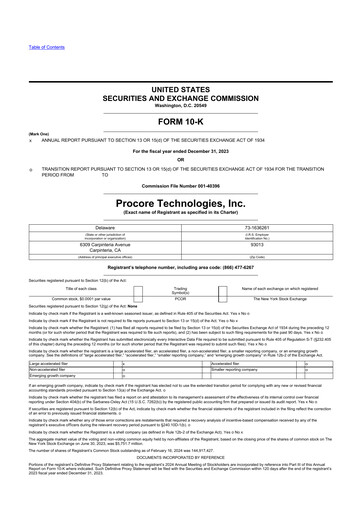 Thumbnail Procore 10-K Annual Report 2023