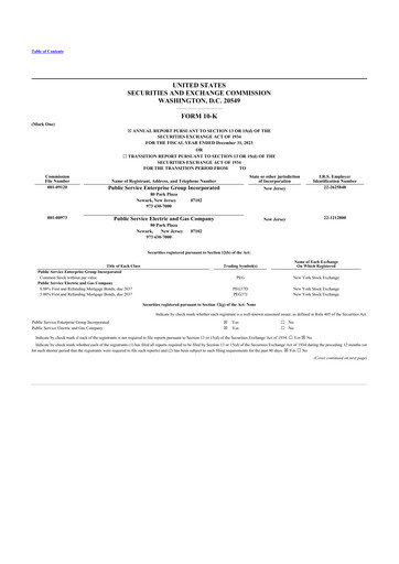 Thumbnail PSEG 10-K Annual Report 