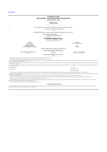 Thumbnail FS KKR Capital
 10-K Annual Report 2023