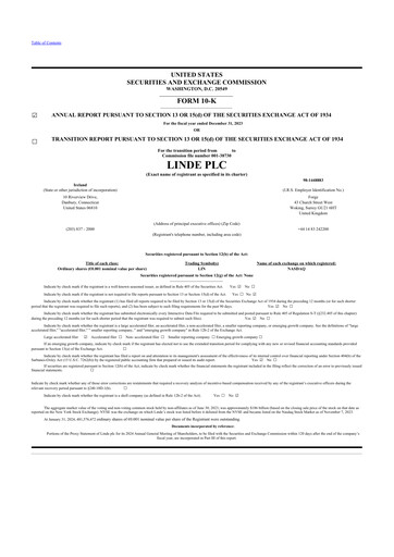 Thumbnail Linde 10-K Annual Report 2023