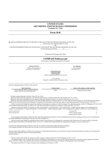 Thumbnail COMPASS Pathways 10-K Annual Report 2023