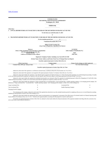 Thumbnail Hilton Grand Vacations
 10-K Annual Report 2023