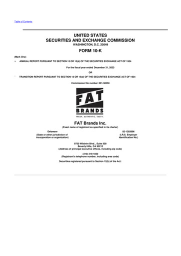 Thumbnail FAT Brands 10-K Annual Report 2023