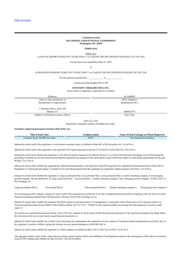 Thumbnail Intensity Therapeutics 10-K Annual Report 2023