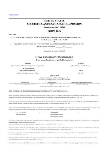 Thumbnail Grove Collaborative 10-K Annual Report 2023