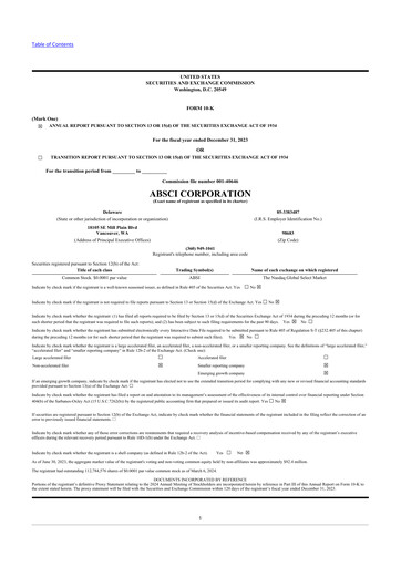 Thumbnail Absci 10-K Annual Report 2023