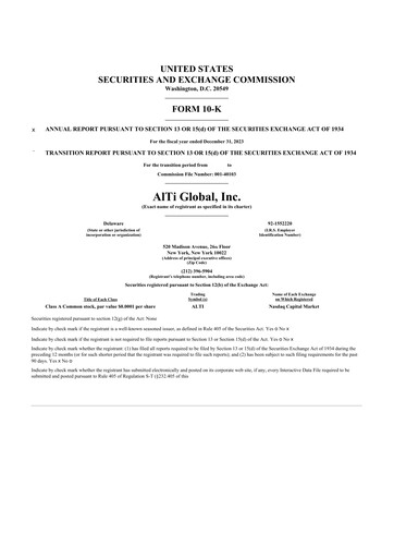 Thumbnail AlTi Global 10-K Annual Report 2023