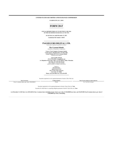 Thumbnail PagSeguro 20-F Annual Report 2022