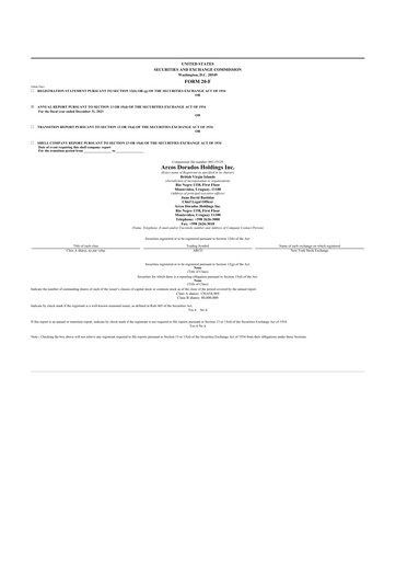 Thumbnail Arcos Dorados Holdings
 20-F Annual Report 2023