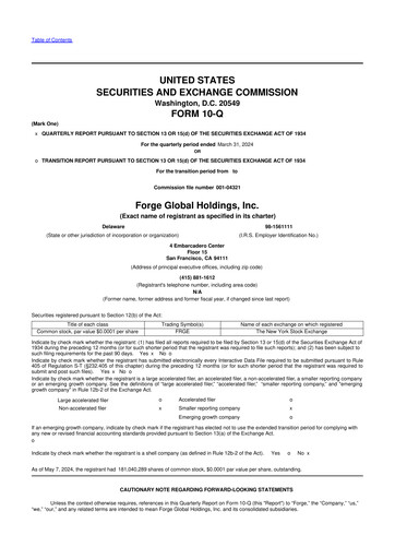 Thumbnail Forge Global 10-Q Quarterly Report FY2024 