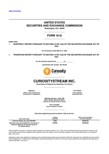 Miniature CuriosityStream 10-Q Rapport trimestriel 2024 