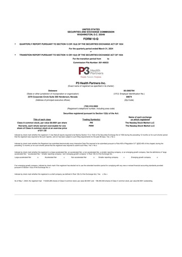 Vorschaubild P3 Health Partners 10-Q Quartalsbericht 2024 