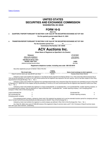 Thumbnail ACV Auctions 10-Q Quarterly Report FY2024 