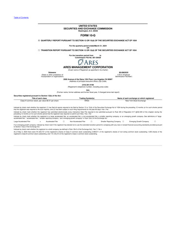 Vorschaubild Ares Management
 10-Q Quartalsbericht 2024 