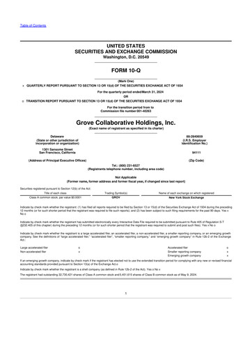 Thumbnail Grove Collaborative 10-Q Quarterly Report FY2024 