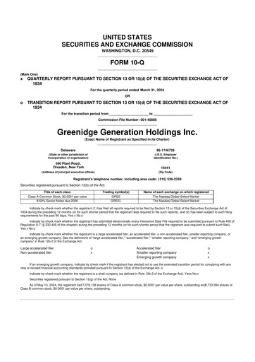 Miniature Greenidge Generation Holdings 10-Q Rapport trimestriel 2024 