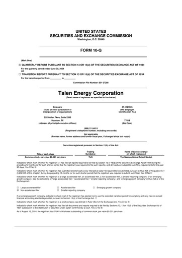 Thumbnail Talen Energy 10-Q Quarterly Report FY2024 
