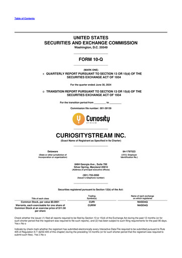 Miniature CuriosityStream 10-Q Rapport trimestriel 2024 