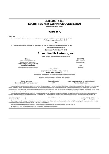 Vorschaubild Ardent Health 10-Q Quartalsbericht 2024 