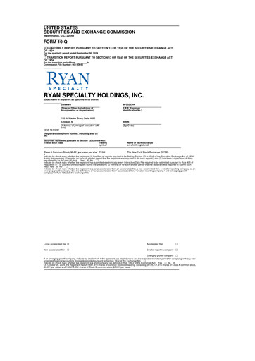 Thumbnail Ryan Specialty 10-Q Quarterly Report FY2024 