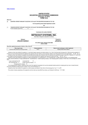 Thumbnail NETSCOUT 10-Q Quarterly Report FY2025 