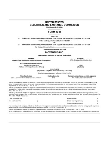 Miniature Bioventus 10-Q Rapport trimestriel 2024 