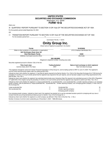 Thumbnail Onity Group 10-Q Quarterly Report FY2024 