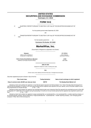 Thumbnail MarketWise 10-Q Quarterly Report FY 