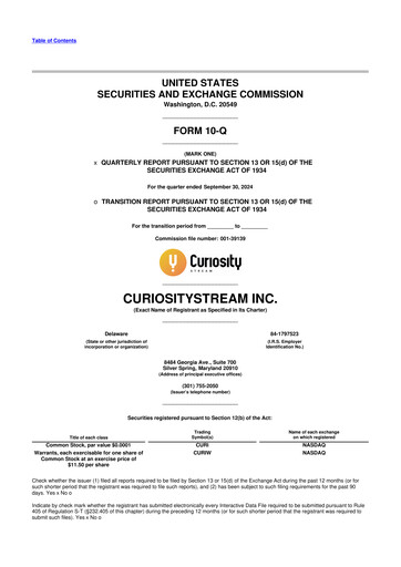 Miniature CuriosityStream 10-Q Rapport trimestriel 2024 