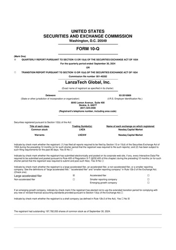 Thumbnail LanzaTech Global 10-Q Quarterly Report FY2024 