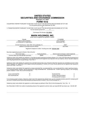 Vorschaubild MARA Holdings
 10-Q Quartalsbericht 2024 