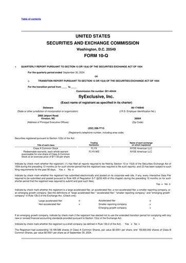 Thumbnail flyExclusive 10-Q Quarterly Report FY2024 
