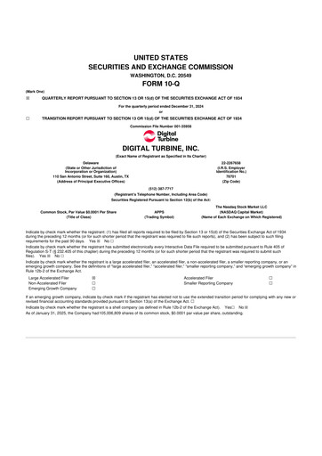 Thumbnail Digital Turbine
 10-Q Quarterly Report FY2025 