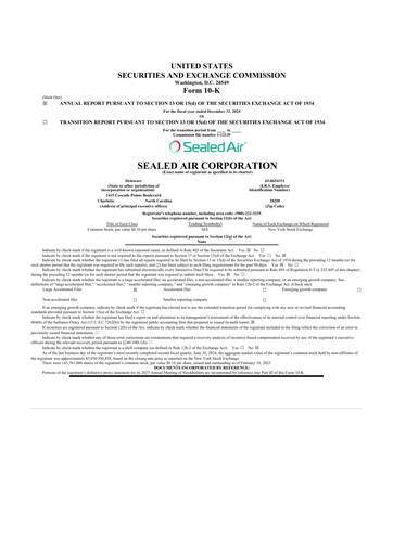Thumbnail Sealed Air
 10-K Annual Report 2024