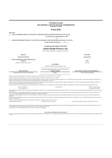 Thumbnail Ardent Health 10-K Annual Report 2024