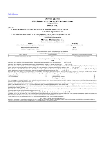 Thumbnail Mersana Therapeutics 10-K Annual Report 2024