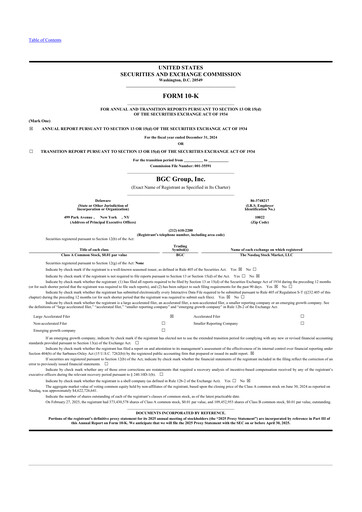 Thumbnail BGC Group
 10-K Annual Report 2024