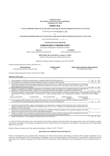 Thumbnail Niagen Bioscience 10-K Annual Report 2024