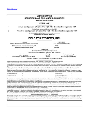 Vorschaubild Delcath Systems 10-K Jahresbericht 2024