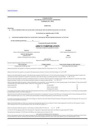 Thumbnail Absci 10-K Annual Report 2024