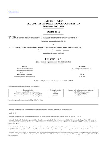 Thumbnail Ouster 10-K Annual Report 2024