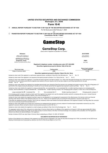 Thumbnail GameStop
 10-K Annual Report 2024